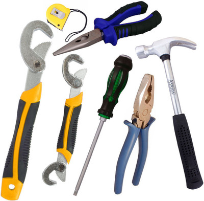 

Asraw Hand Tool Kit(7 Tools), Multicolor