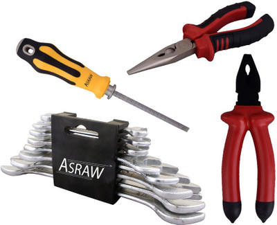 

Asraw Hand Tool Kit(12 Tools), Multicolor