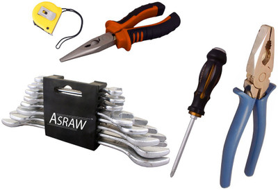 

Asraw Hand Tool Kit(13 Tools), Multicolor