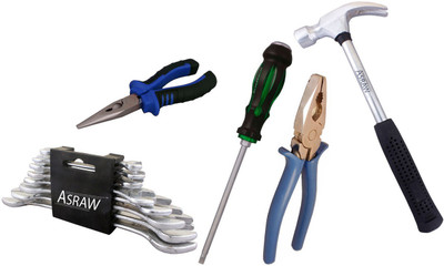 

Asraw Hand Tool Kit(13 Tools), Multicolor