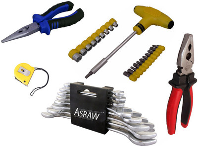 

Asraw Hand Tool Kit(13 Tools), Multicolor