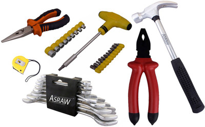 

Asraw Hand Tool Kit(14 Tools), Multicolor