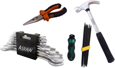 

Asraw Hand Tool Kit(12 Tools), Multicolor