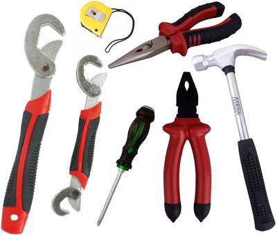 

Asraw Hand Tool Kit(7 Tools), Multicolor