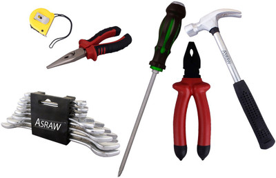 

Asraw Hand Tool Kit(14 Tools), Multicolor