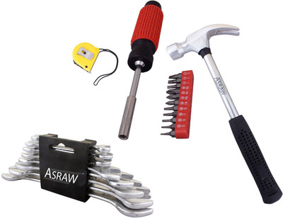 Asraw Hand Tool Kit(12 Tools), Multicolor