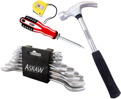 

Asraw Hand Tool Kit(12 Tools), Multicolor