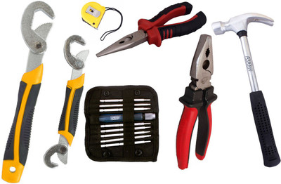 Asraw Hand Tool Kit(7 Tools), Multicolor
