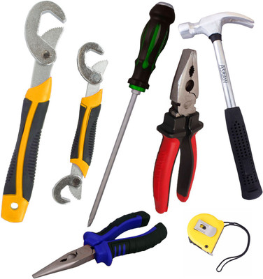 

Asraw Hand Tool Kit(7 Tools), Multicolor