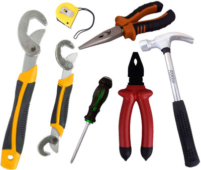 

Asraw Hand Tool Kit(7 Tools), Multicolor