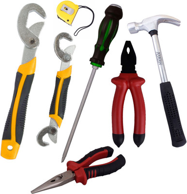 

Asraw Hand Tool Kit(7 Tools), Multicolor