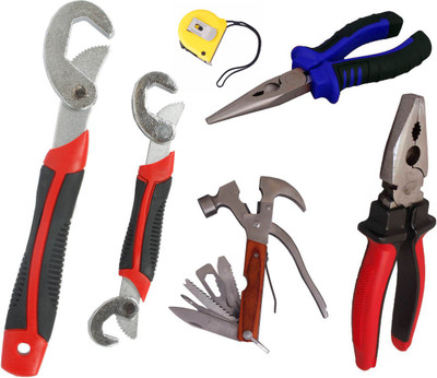 Asraw Hand Tool Kit(6 Tools), Multicolor