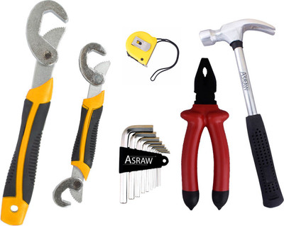 

Asraw Hand Tool Kit(6 Tools), Multicolor