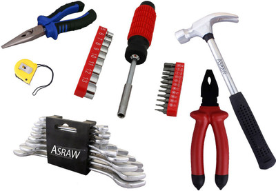 

Asraw Hand Tool Kit(14 Tools), Multicolor