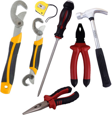 

Asraw Hand Tool Kit(7 Tools), Multicolor