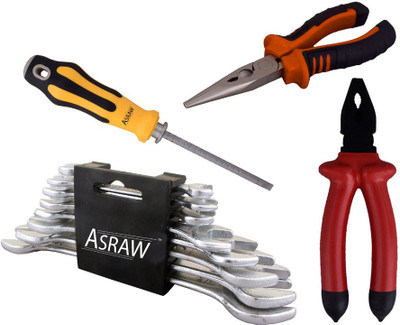

Asraw Hand Tool Kit(12 Tools), Multicolor