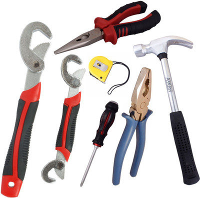 

Asraw Hand Tool Kit(7 Tools), Multicolor