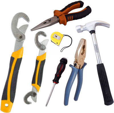 

Asraw Hand Tool Kit(7 Tools), Multicolor