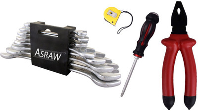 

Asraw Hand Tool Kit(12 Tools), Multicolor