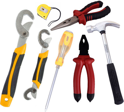 

Asraw Hand Tool Kit(7 Tools), Multicolor