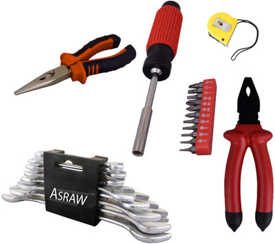 

Asraw Hand Tool Kit(13 Tools), Multicolor
