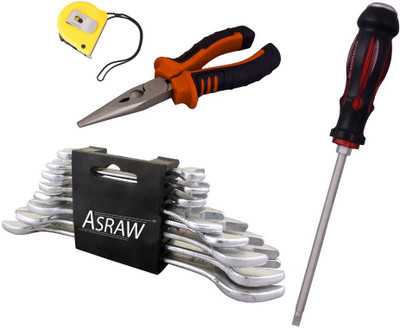 

Asraw Hand Tool Kit(12 Tools), Multicolor
