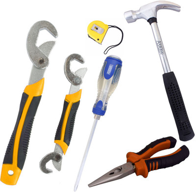 

Asraw Hand Tool Kit(6 Tools), Multicolor