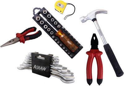 

Asraw Hand Tool Kit(14 Tools), Multicolor