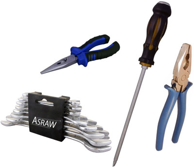 

Asraw Hand Tool Kit(12 Tools), Multicolor