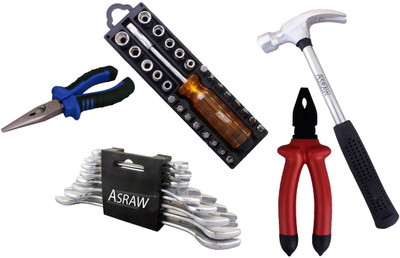 

Asraw Hand Tool Kit(13 Tools), Multicolor