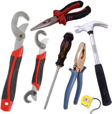 

Asraw Hand Tool Kit(7 Tools), Multicolor