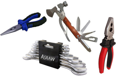 

Asraw Hand Tool Kit(12 Tools), Multicolor