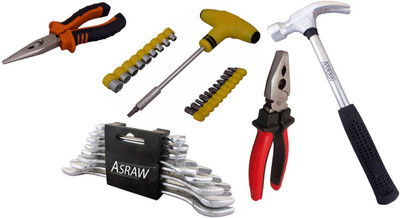 

Asraw Hand Tool Kit(13 Tools), Multicolor