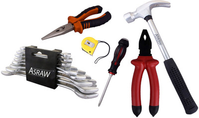 

Asraw Hand Tool Kit(14 Tools), Multicolor