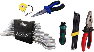 

Asraw Hand Tool Kit(13 Tools), Multicolor