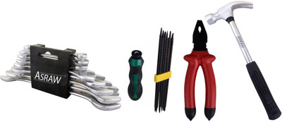 

Asraw Hand Tool Kit(12 Tools), Multicolor