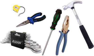 

Asraw Hand Tool Kit(14 Tools), Multicolor
