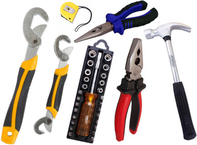 

Asraw Hand Tool Kit(7 Tools), Multicolor