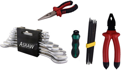 

Asraw Hand Tool Kit(12 Tools), Multicolor
