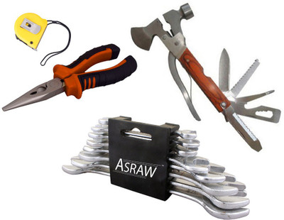 

Asraw Hand Tool Kit(12 Tools), Multicolor