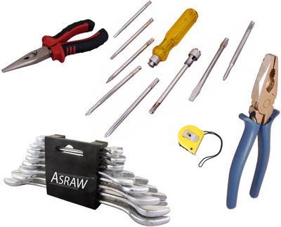 

Asraw Hand Tool Kit(13 Tools), Multicolor