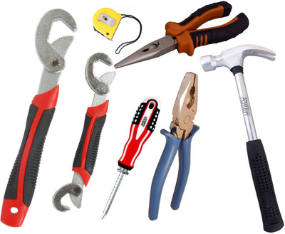 

Asraw Hand Tool Kit(7 Tools), Multicolor