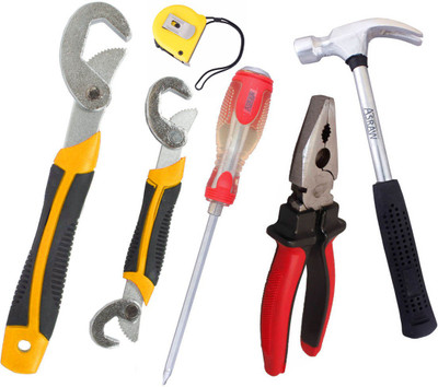 

Asraw Hand Tool Kit(6 Tools), Multicolor
