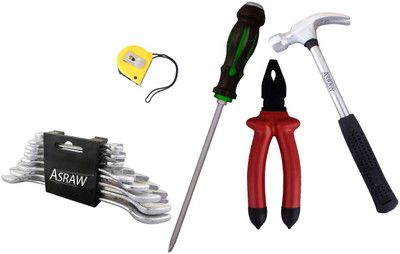 

Asraw Hand Tool Kit(13 Tools), Multicolor