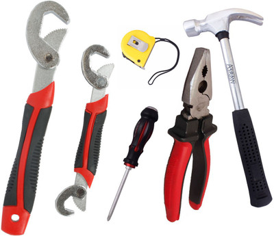 

Asraw Hand Tool Kit(6 Tools), Multicolor