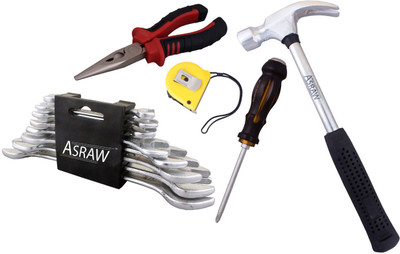 

Asraw Hand Tool Kit(13 Tools), Multicolor