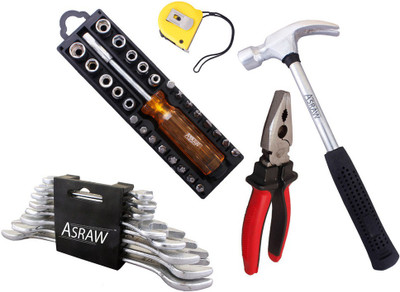 

Asraw Hand Tool Kit(13 Tools), Multicolor