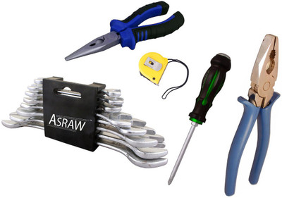 

Asraw Hand Tool Kit(13 Tools), Multicolor