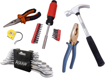 

Asraw Hand Tool Kit(14 Tools), Multicolor