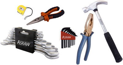 

Asraw Hand Tool Kit(14 Tools), Multicolor